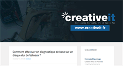 Desktop Screenshot of blogs.creativeit.fr