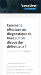 Mobile Screenshot of blogs.creativeit.fr