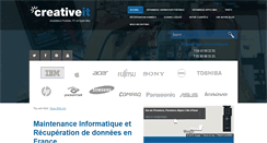 Desktop Screenshot of creativeit.fr