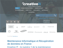 Tablet Screenshot of creativeit.fr